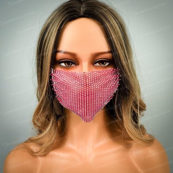 Diamond face mask halloween fancy face masks - Picture 1 of 3